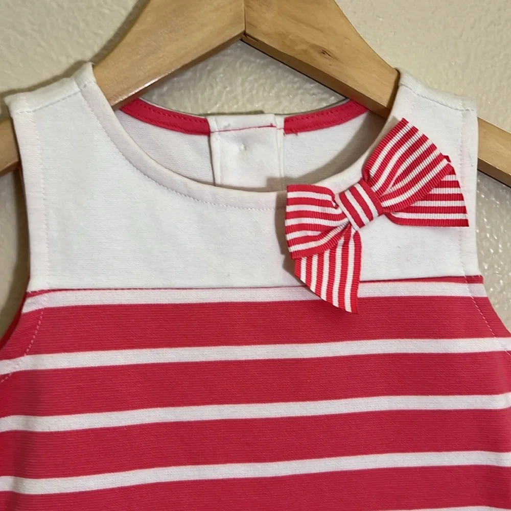 NWT Gymboree Striped Pink White Spring Summer Dress